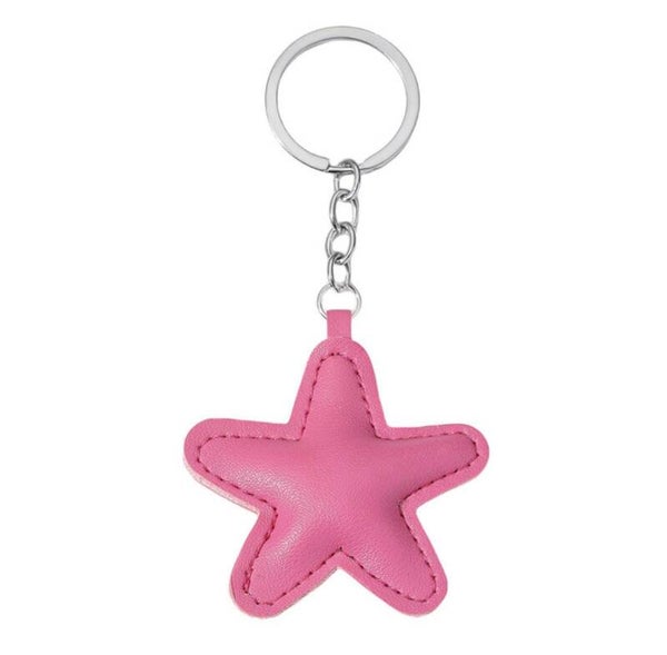 sterrensleutelhanger donker roze