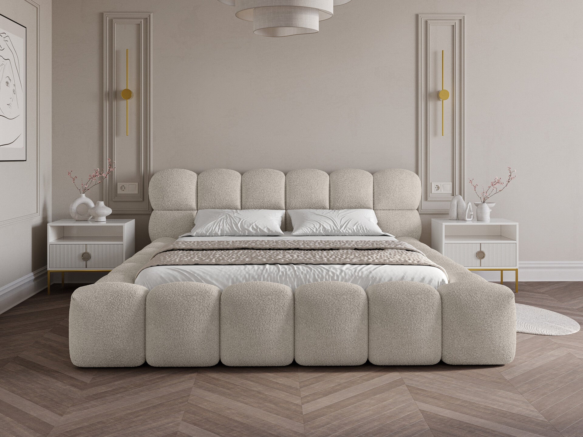 bed Mira inclusive storage 180x200 cm