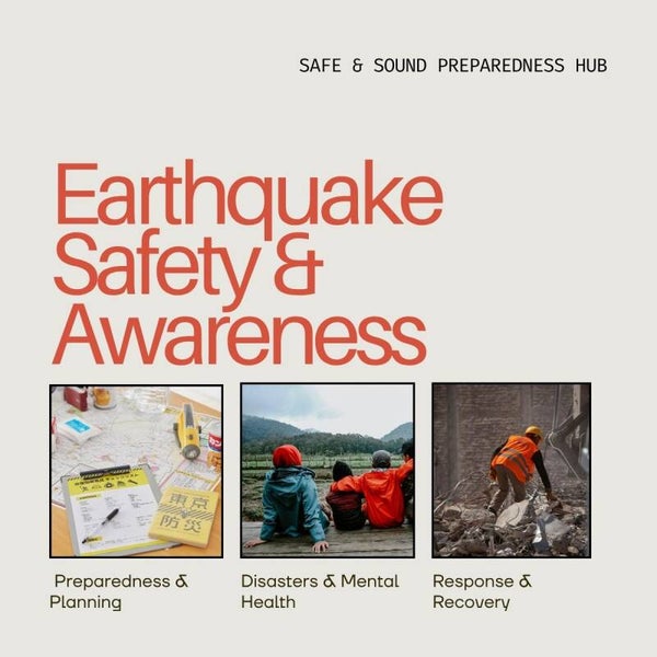 Earthquake & Safety Awareness Checklist Bundle
