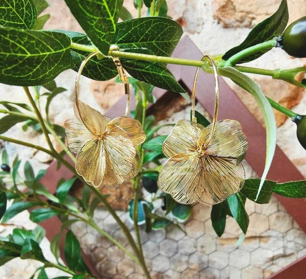 Boucles d'oreilles fleurs