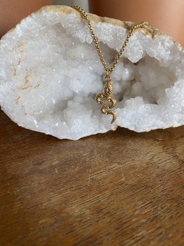 Necklace - Snake - Gold/Silver
