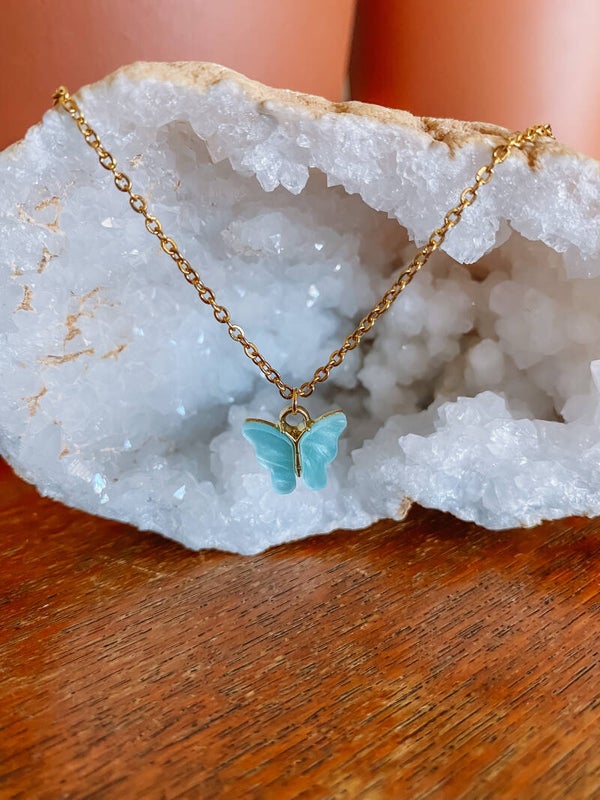 Butterfly Necklace - Gold