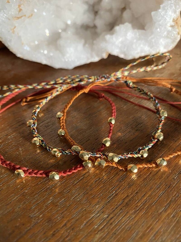 Macramé Bracelets/Anklets - Gold
