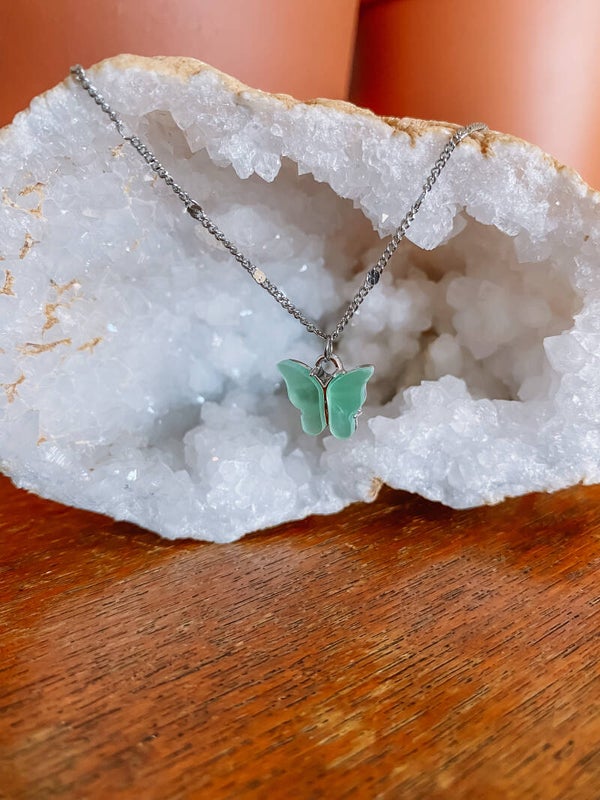 Butterfly Necklace - Silver