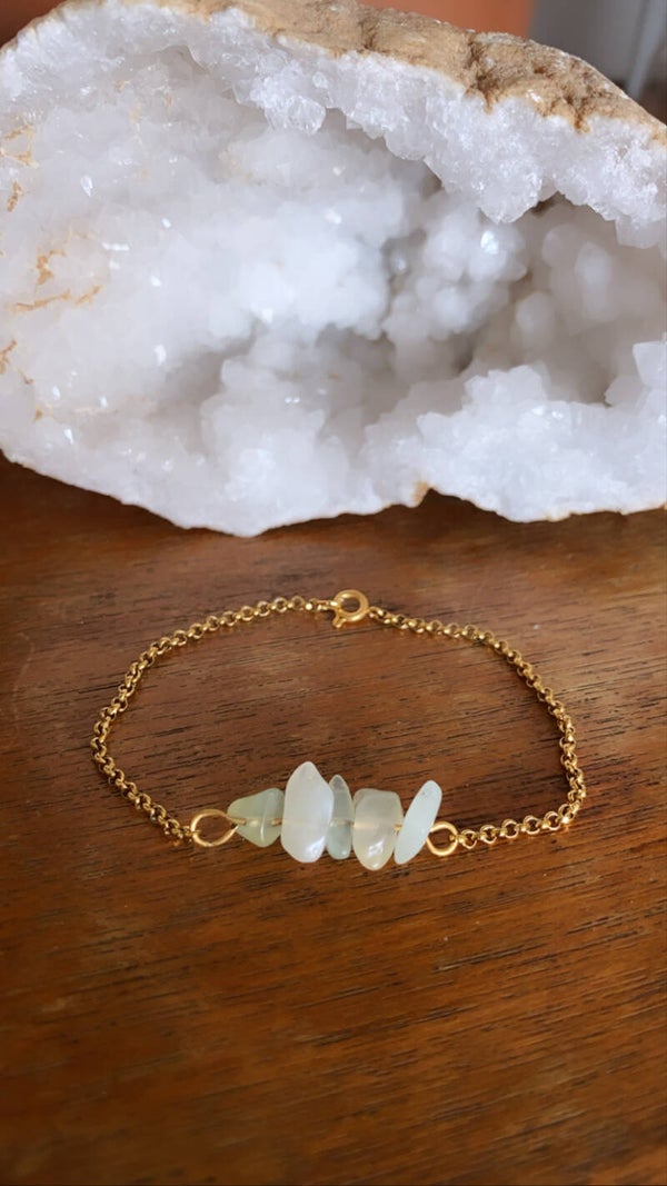 Chip Stone Bracelet - 15 CM - Goud