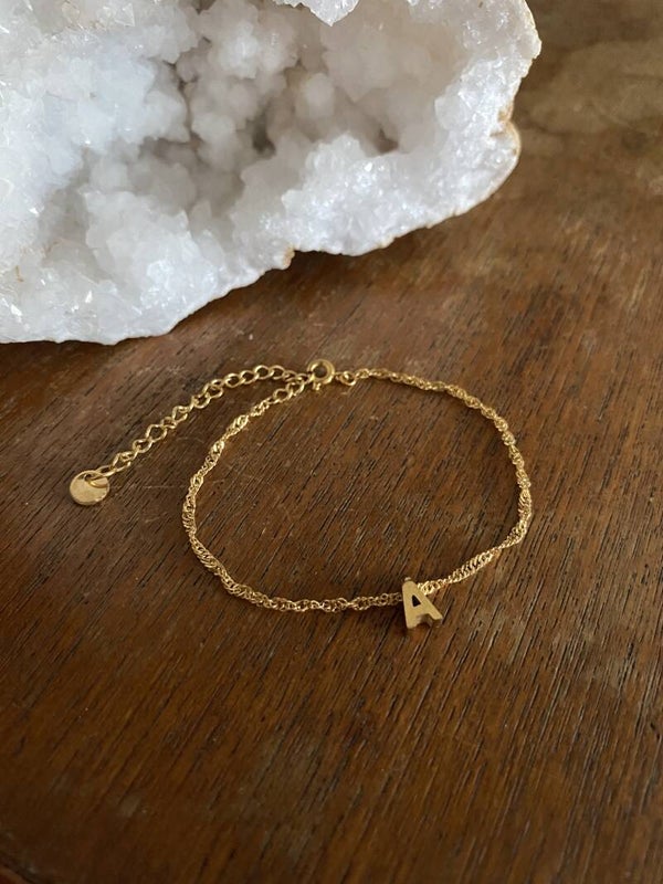 Initial - Bracelet Wave - Gold