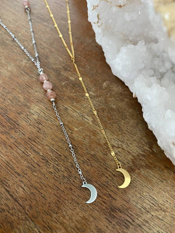 Pendel Necklace Basic - Moon - Gold/Silver