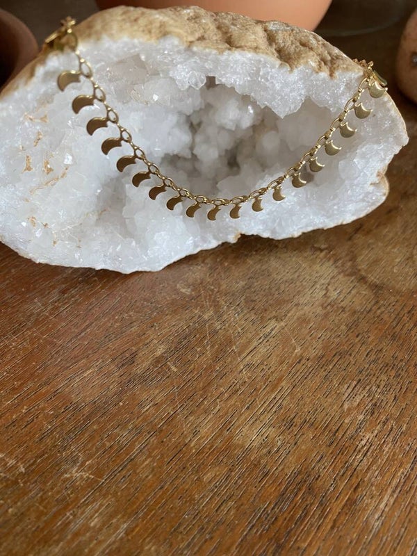 Basic Necklace - Moon - Gold/Silver