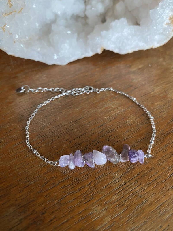 Chip stone Bracelet 2.0 - 15 CM - Zilver