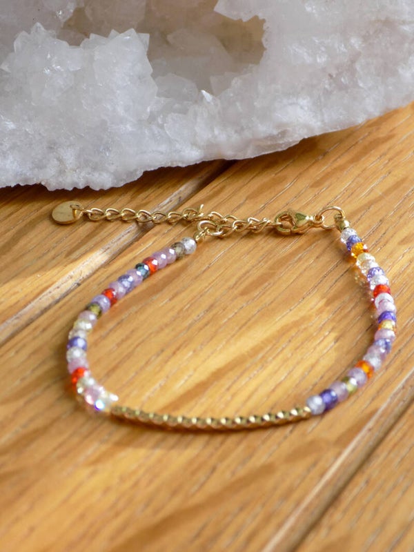 Bracelet - Zircone Tube