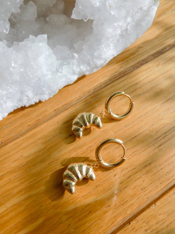 Earring - Croissant Charm