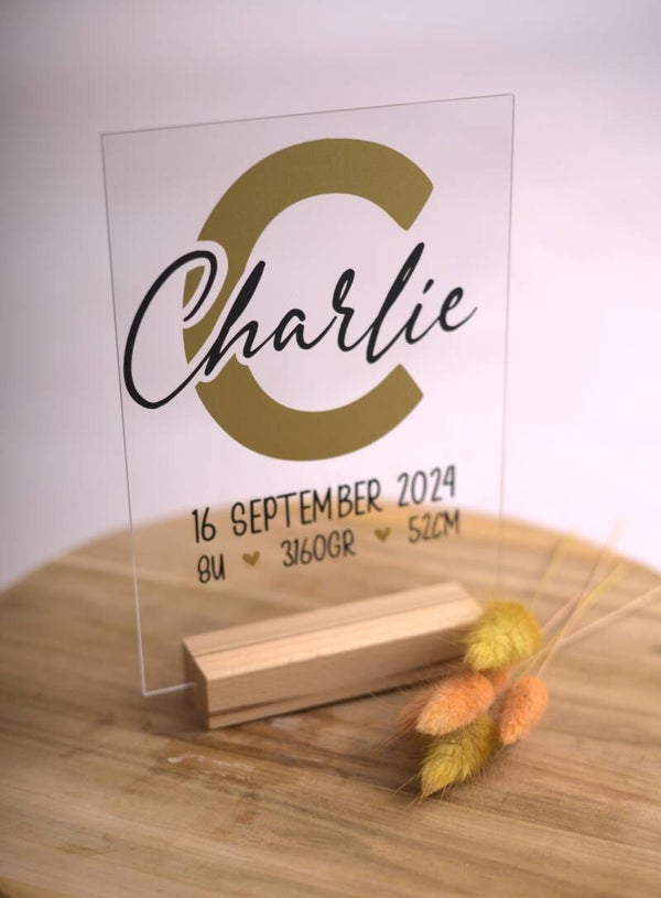 Geboortebord Naam