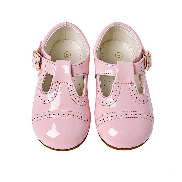 Baby Pink Patent Shoes 3-10 (Infant Sizes)