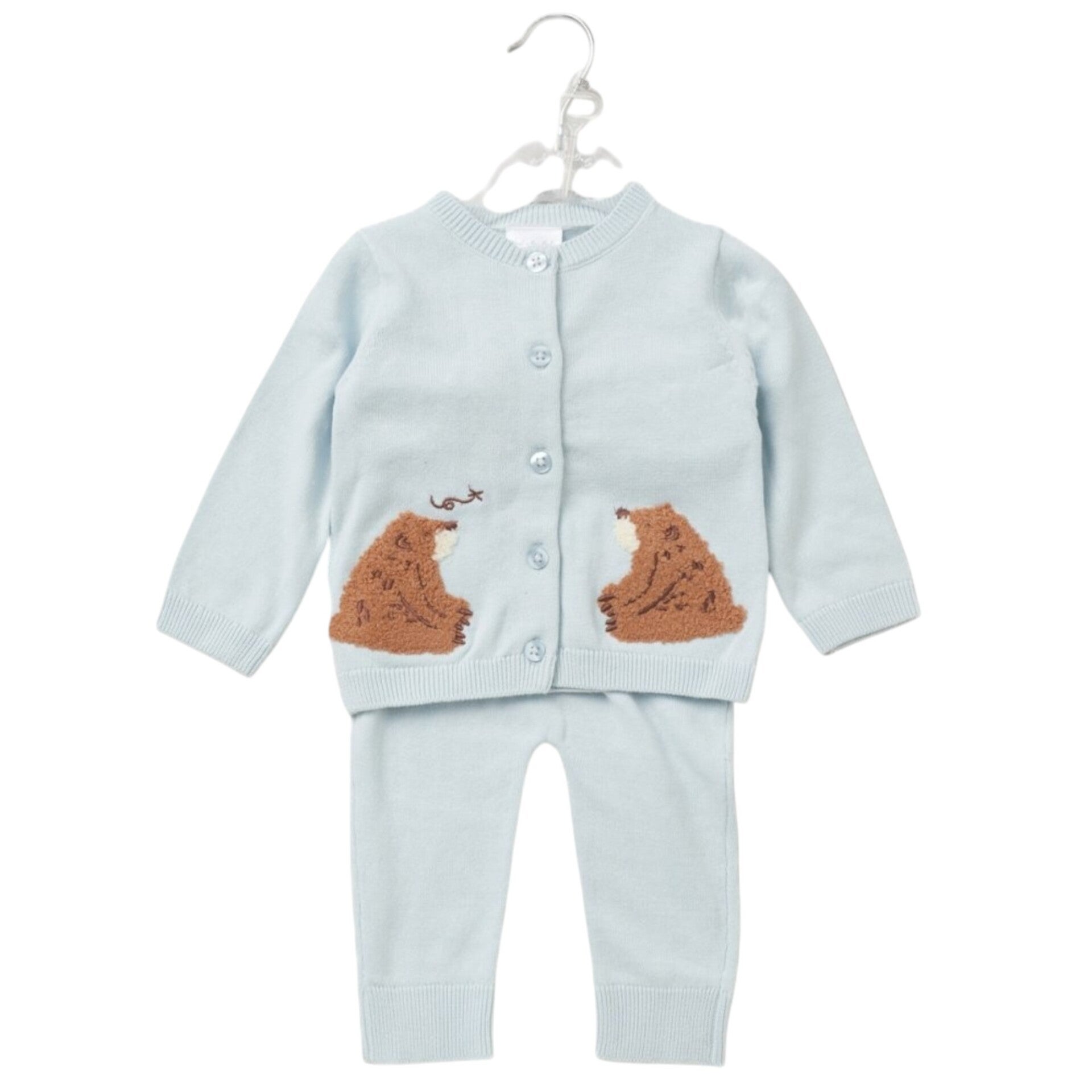 Baby Boys 2pc Knitted Outfit Set