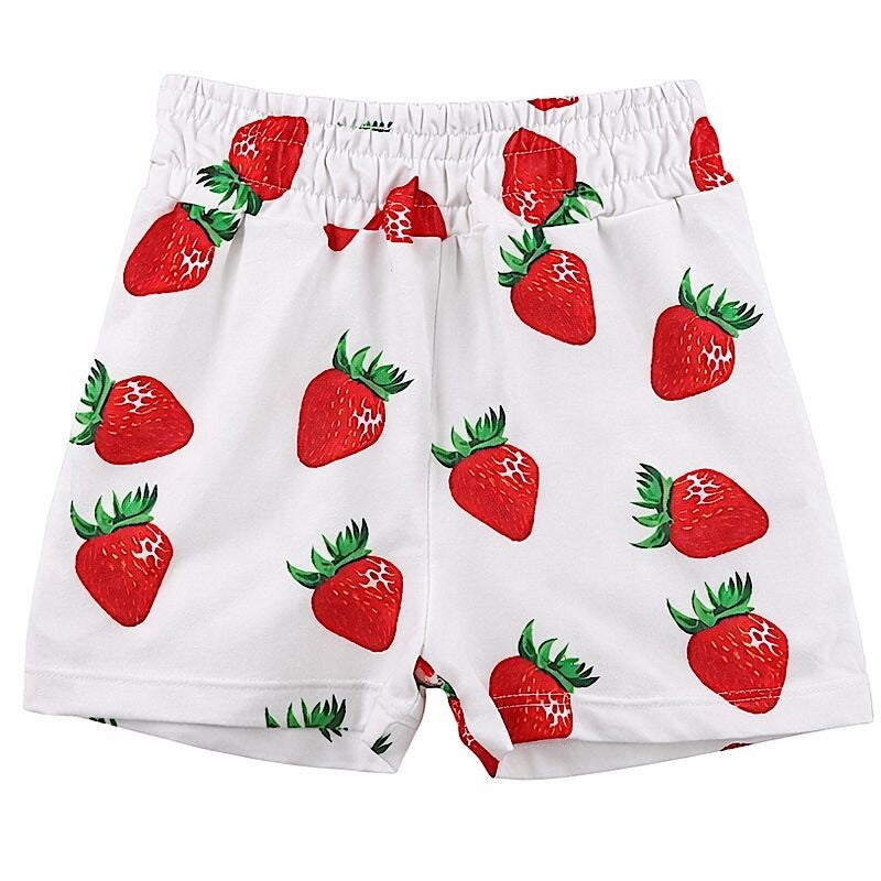 strawberry Print Tight Fit Swimming Trunks