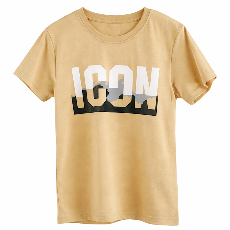 Boys Beige 'ICON'  Tshirt preorder