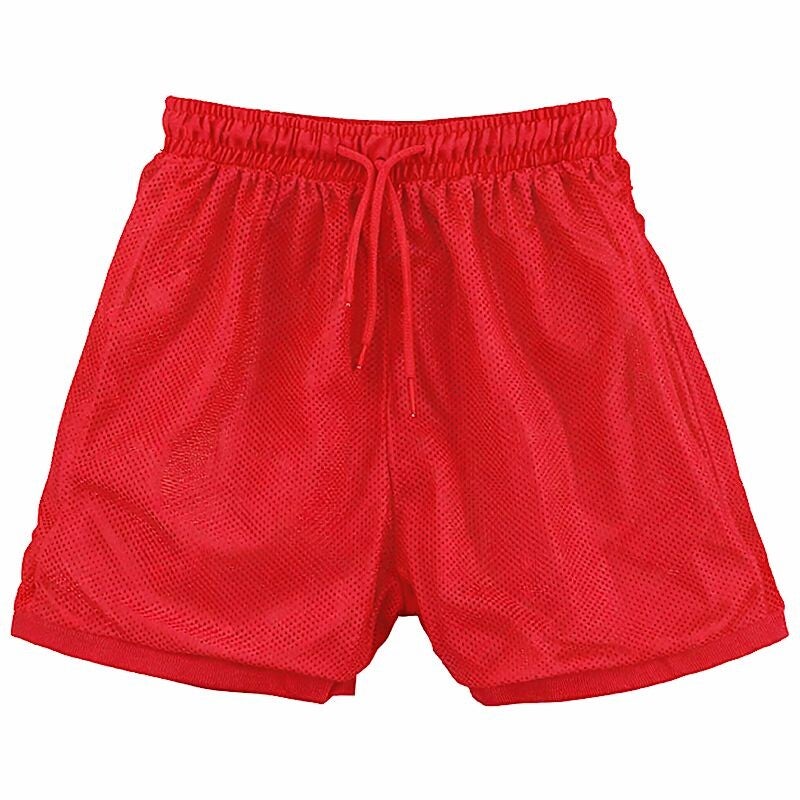 red swimming trunks