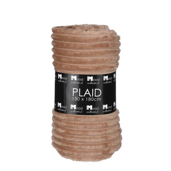 Fleece plaid groen of bruin 180x130