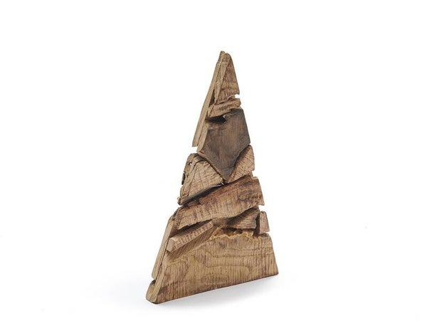 houten pine tree in 3 afmetingen 25x40 - 35x60 of 45x80 cm