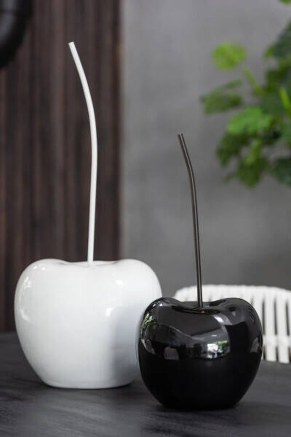 kers resine zwart of wit 25x21x56 cm