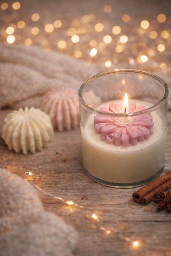 Pure lavent homemade candle