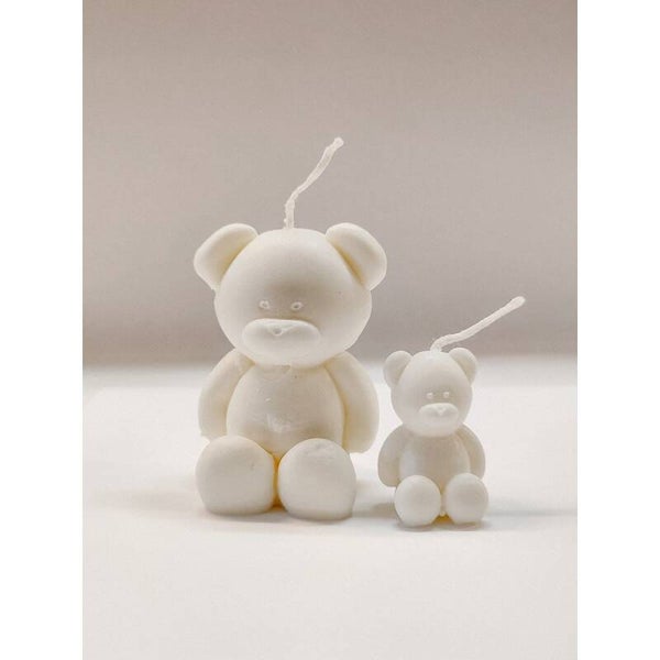 set (2) tiny ted kaarsen