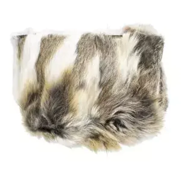 make up tas konijn wit goud 15cm