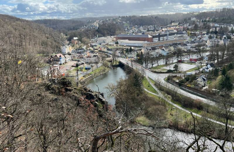 Blick vom Spitzberg auf Waldheim
