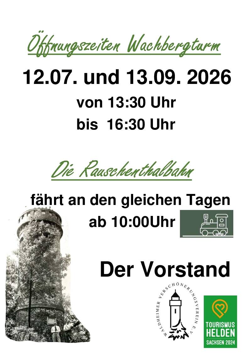 Öffnungszeit Wachbergturm