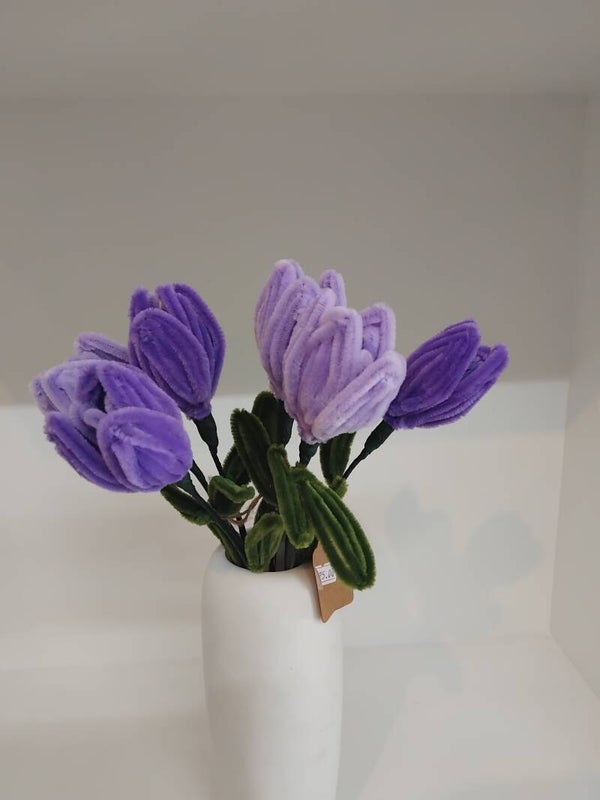 Purple Tulip Twist Flowers