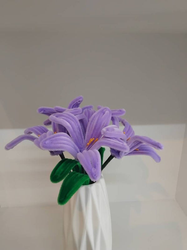 Purple Lily Twist Flowers