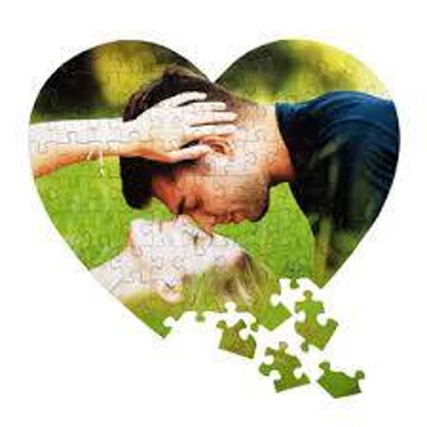 7.5 x 7.5 Heart Puzzle - 76 pieces