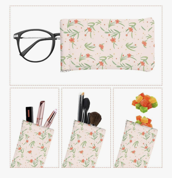 Soft Neoprene Pouch Eyeglass Case (7.5 x 3.5) Printed both sides
