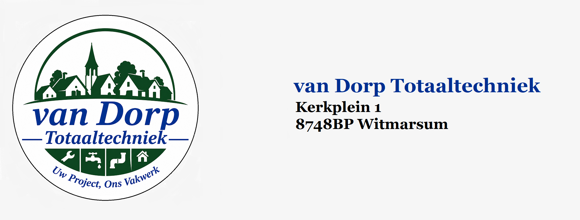 Logo en adresgegevens van Dorp Totaaltechnierk