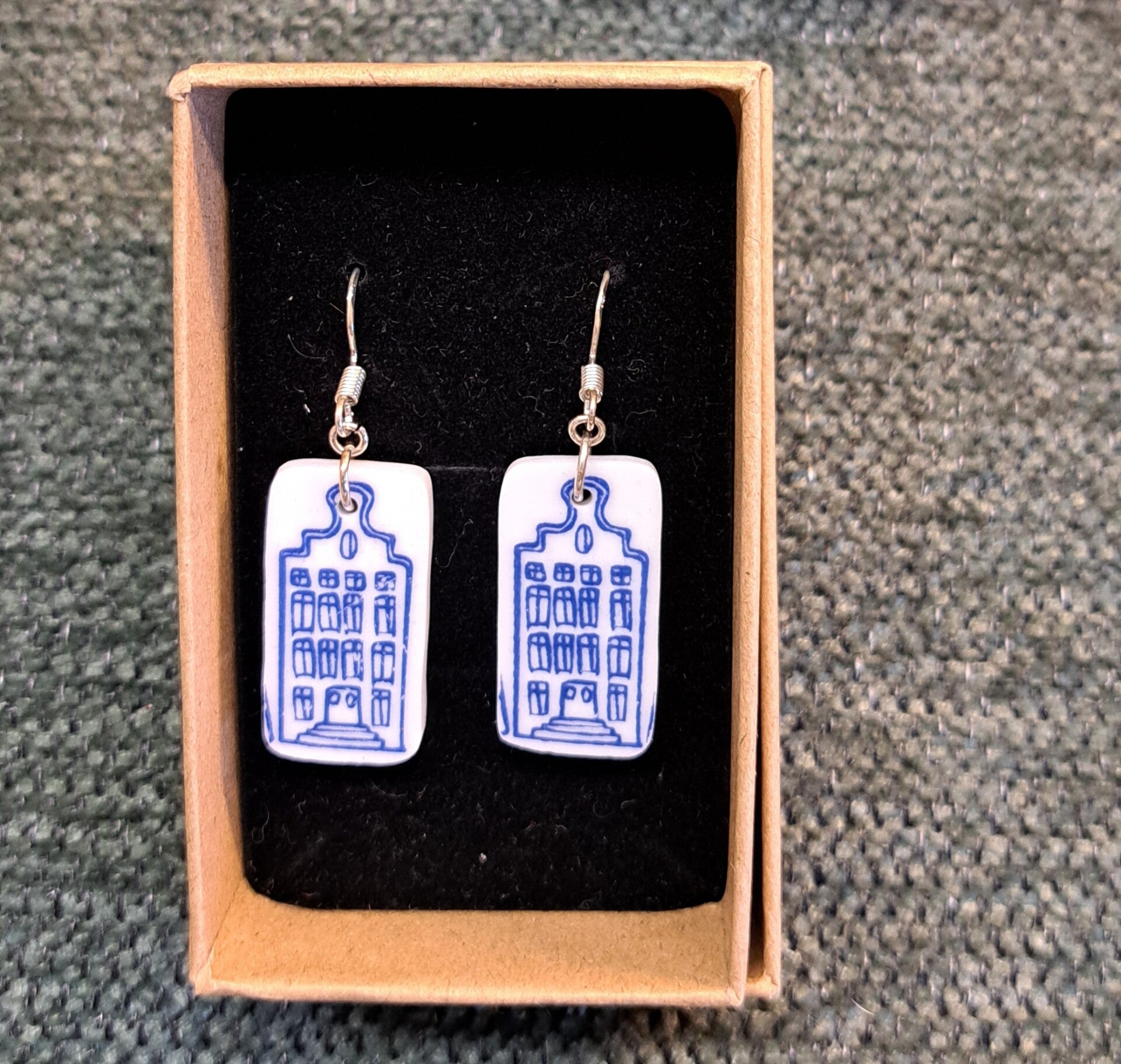 Grachtenpand oorbellen