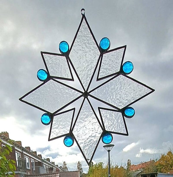 Sneeuwvlok kathedraal glas