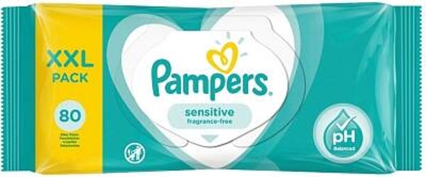 PAMPERS BILLENDOEKJES BABYDOEKJES SENSITIVE XXL PACK - 80 STUKS