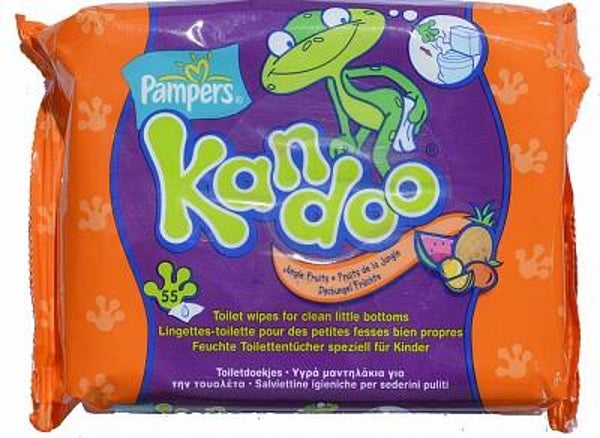 PAMPERS BILLENDOEKJES BABYDOEKJES KANDOO JUNGLE FRUITS - 55 STUKS