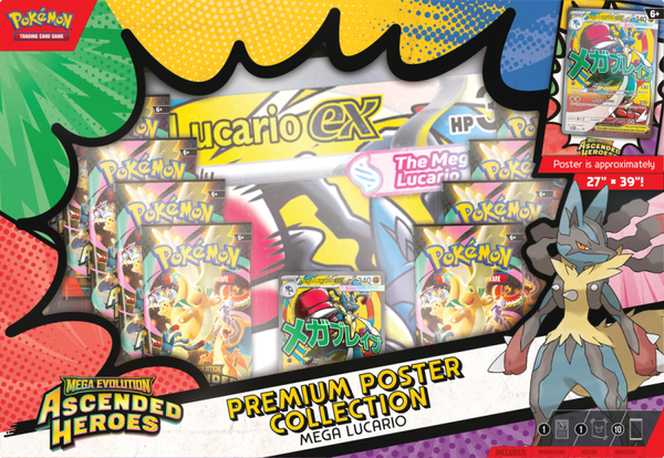 POKEMON ME2.5 ASCENDED HEROES PREMIUM POSTER COLLECTION