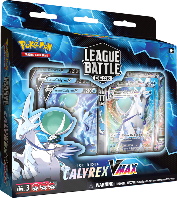 POKEMON LEAGUE BATTLE DECK CALYREX VMAX ICE RIDER