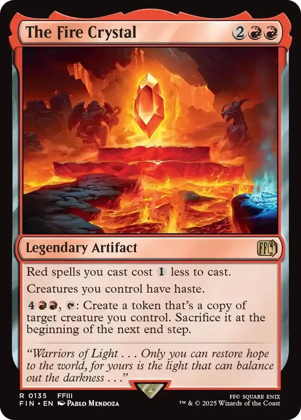 MTG The Fire Crystal #135
