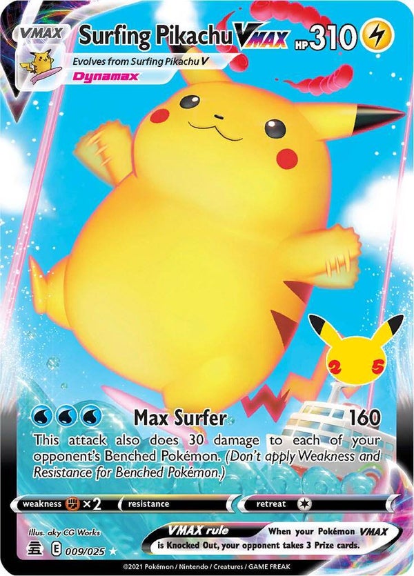 Surfing Pikachu VMAX #009