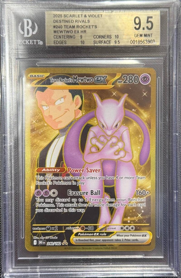 BGS 9.5 - Team Rockets Mewtwo ex #240