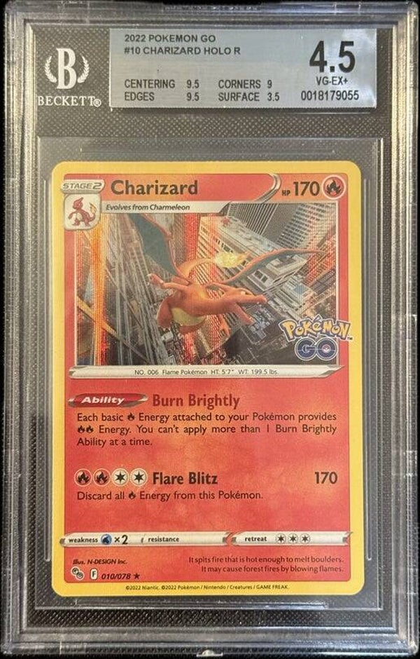 BGS 4.5 - Charizard #010 (Only 4.5 In the World)