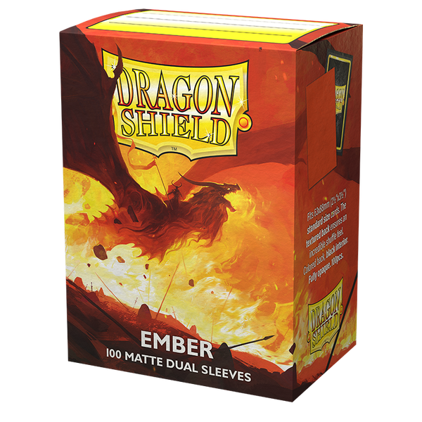 DRAGON SHIELD SLEEVES DUAL MATTE EMBER 100CT