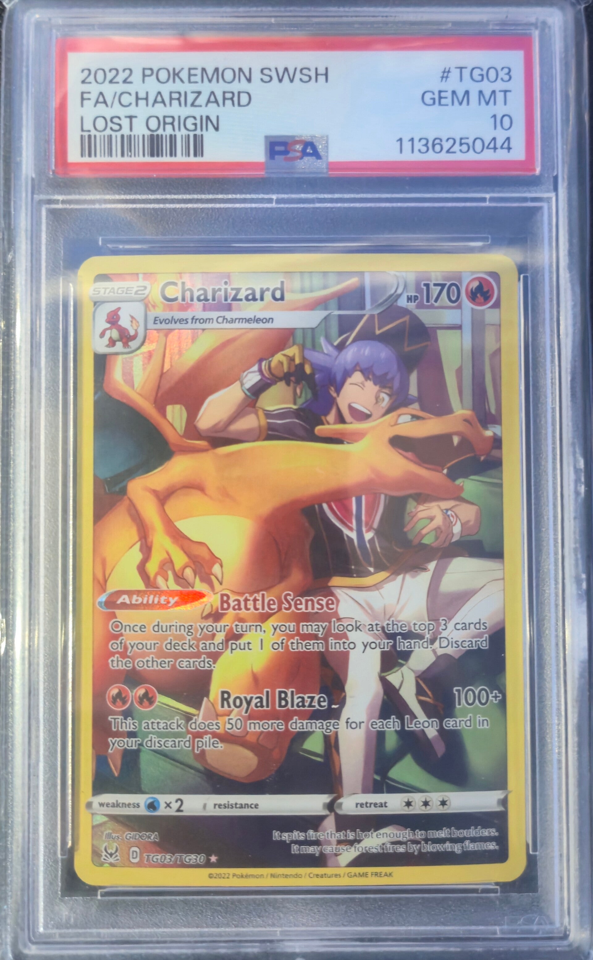 PSA 10 - Charizard #TG03