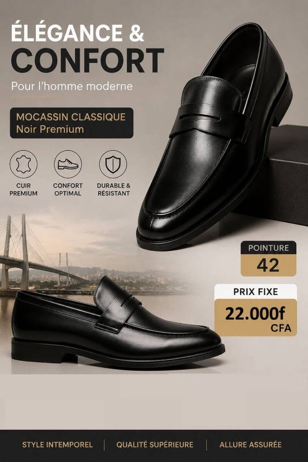 Moccassin Classique Noir