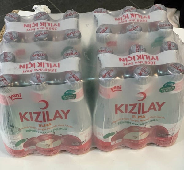 Kızılay Elma – Pack de 24 Boissons Gazeuses à la Pomme (24 × 200 ml)