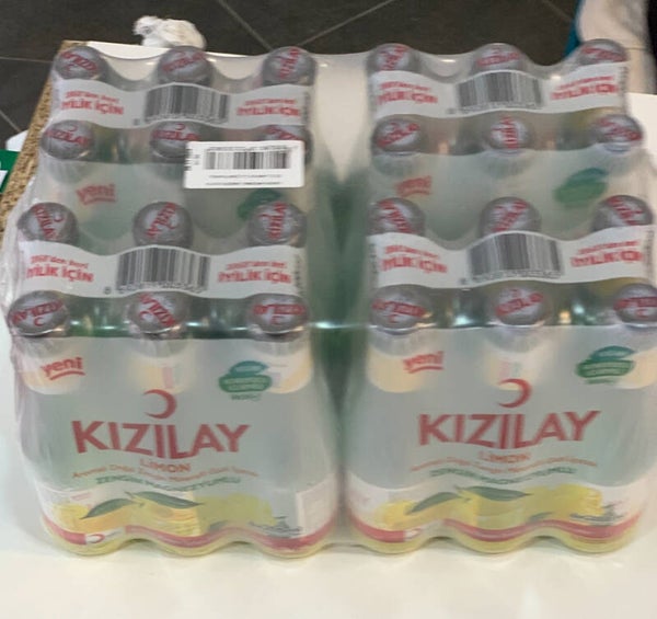 Kızılay Limon – Pack de 24 Boissons Gazeuses au Citron (24 × 200 ml)