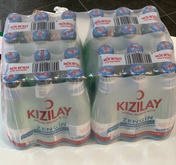 Kızılay Afyonkarahisar – Eau Minérale Naturelle Riche en Minéraux (Pack de 24 × 200 ml)
